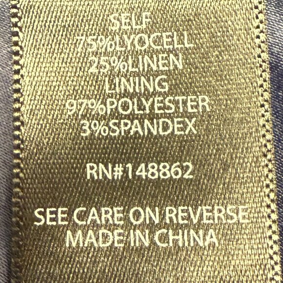 NWT Women's TORRID Night Shade Linen Blend Blazer Ruched Sleeves- Size 4X - Picture 8 of 9